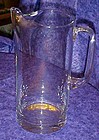Large hand blown crystal Martini drink mixing pitcher