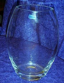 Large Crystal Legends Pumpkin seed Vase by Godinger