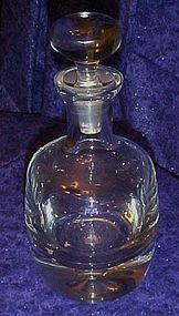 Large heavy vintage crystal bar decanter