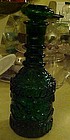 Jim Beam emerald green pressed glass decanter