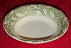 USA 31 cereal bowl wide rim of green and white florals
