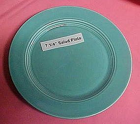 HLC Harlequin turquoise salad plate 7 1/4"