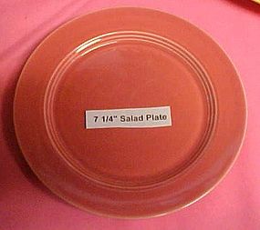 HLC Harlequin rose or coral salad plate 7 1/4"