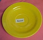 HLC Harlequin yellow saucer 5 7/8"