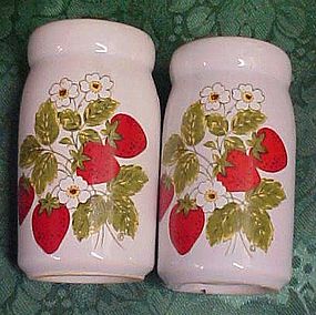 McCoy Strawberry Country salt and pepper shakers