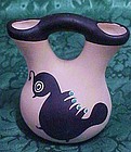 Native American Indian miniature  quail wedding vase