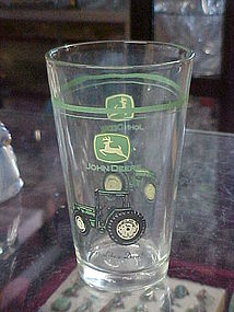 John Deere Tractor drinking glass