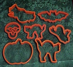 Halloween assortment of cookie cutters