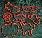 Halloween assortment of cookie cutters