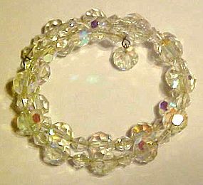 Aurora Borealis crystal beads bracelet