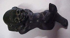 Hawaiian Polynesian lava  sunbather figurine