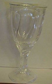 Noritake  Sweet Swirl crystal clear water goblet