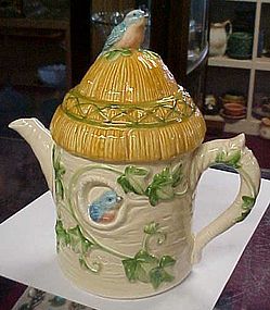 Otagiri  ceramic bluebird ivy cottage tea pot