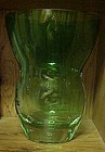 Mikasa large emerald green lead crystal vase 10.5"