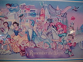 Framed Disney World Print 25 years remember the magic