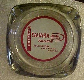 Vintage Sahara Tahoe souvenir casino ashtray