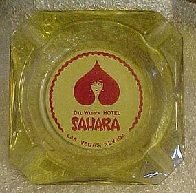 Vintage Del Webb's Sahara souvenir casino ashtray