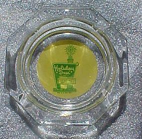 Vintage Holiday Inn Hotel  glass souvenir ashtray