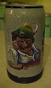 Wonderful  Original Lerchen salt glaze beer stein