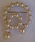 Vintage pearl pin