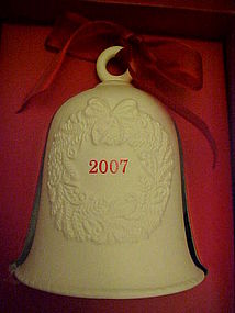 Hallmark dated porcelain bell 2007 MIB