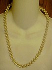 Lightweight braided faux pearl necklace