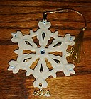 Lenox 2001 annual Snowflake ornament RARE