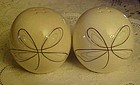 Fifties Mid Century Modern  round salt & pepper shakers