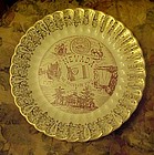 Vintage Nevada State souvenir plate points of interest