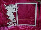 Crystal Beveled picture frame 25 Years anniversary