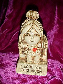 Sillisculpts Paula figurine "I love you this much" 1972