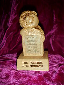 sillisculpts Paula figure,The Funeral is Tomorrow 1973