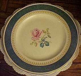 Burgess & Leigh Burleigh Ware dinner plate rose center