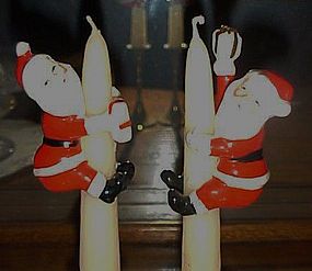 Vintage Napco Santa Claus candle climbers original box