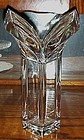 Lovely Mikasa V neck deco style lead crystal vase