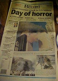 Original complete 9-11 Newspaper Special Edit 9/12/01