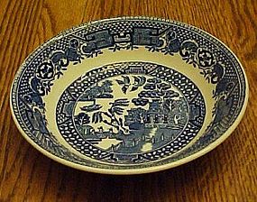 Swinnertons Blue Old Willow dessert bowl Staffordshire