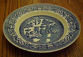 Swinnertons blue Old Willow rimmed cream soup bowl