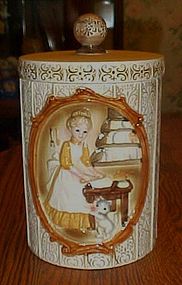 Vintage Sears Victorian ladies in kitchen cookie Jar