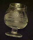 Toscany Clipper Ship small brandy glass 3 1/2"