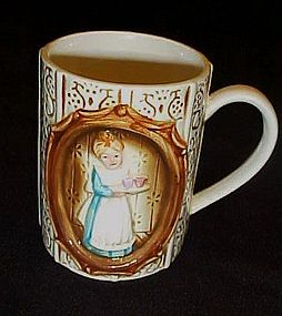 Sears Victorian Ladies in the kitchen ceramic  mug 1978