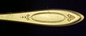 Community Silver plate Adam master butter spreader 1917