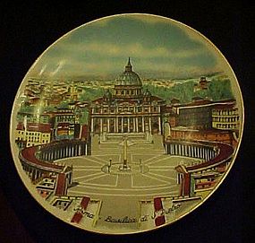 Winterling Roma Basilica Di S.Pietro souvenir plate