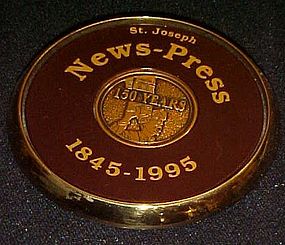St Joseph News press 150 year anniversary paperweight