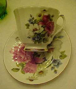 Duchess floral bone china tea cup and saucer England