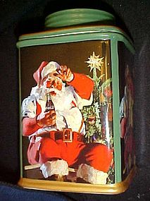 Sakura Coca Cola Santa air tight canister cookie jar