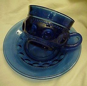 Indiana Colonial Blue Kings Crown cup n' saucer