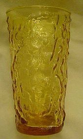 Anchor Hocking Milano Lido honey gold 12 oz  tumbler