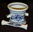 Squibb delft Rx miniature mortar and pestle