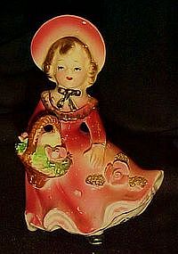 Bradley California Creations girl with basket figurine